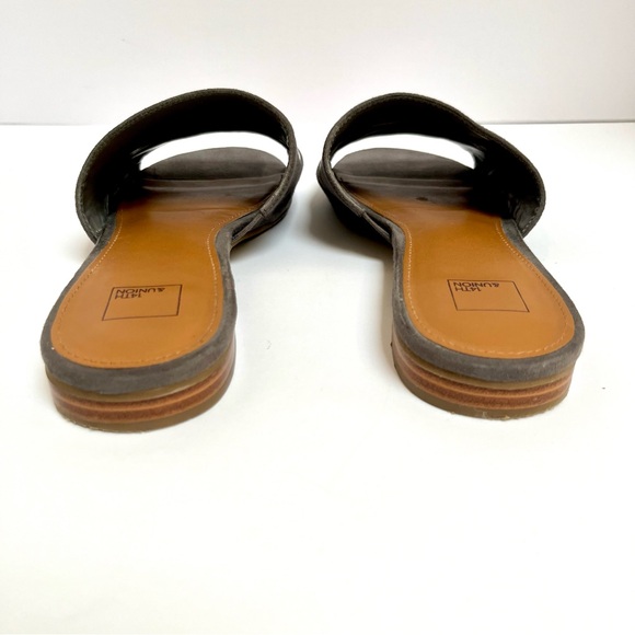 Suede & Embroidered Slides Size 7.5 •Nordstroms 14th & Union - Picture 7 of 9